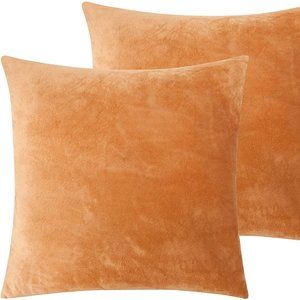 22x22 Zippered Velvet Square Throw Pillow Covers